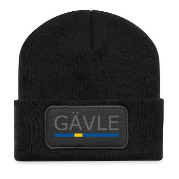 Drapeau de la Suède - Gävle - Sverige - Schweden - Beanie recyclé à patch - noir - Devant