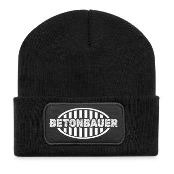 Bétonnier - Beanie recyclé à patch - noir - Devant