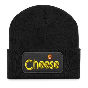 fromage - Beanie recyclé à patch - noir - Devant