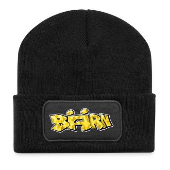 Bärn Graffiti - Recycelte Patch Beanie - Schwarz - Vorne
