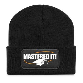 Master 2026 Graduation Graduation - Recycled Patch Beanie - black - Front