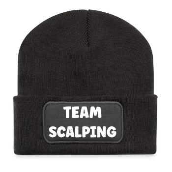 Team Scalping  - Beanie recyclé à patch - charbon - Devant