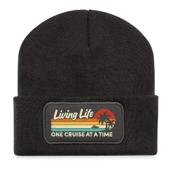 Cruise Ship Summer Vacation Trip - Recycled Patch Beanie - dark grey - Front