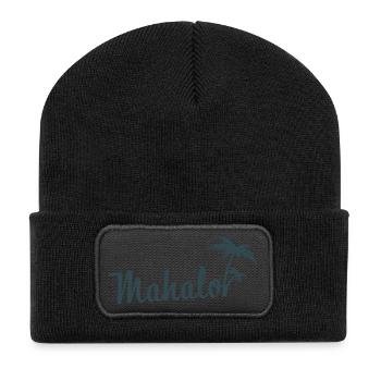 Mahalo Hawaii Palm Tree Beach Aloha Island Vibes - Recycelte Patch Beanie - Schwarz - Vorne