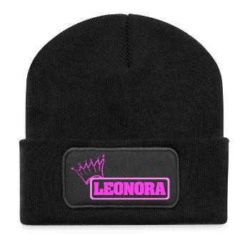 Alpinisme Leonora - Beanie recyclé à patch - noir - Devant