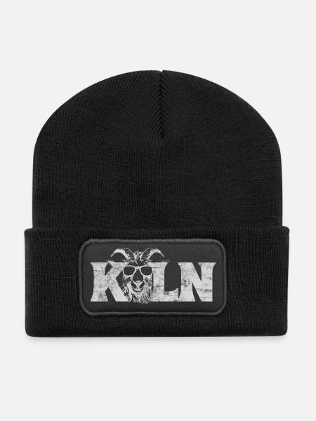 Geissbock cologne lettering - Recycled Patch Beanie - black