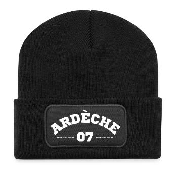 Ardeche 07 Pour Toujours T-Shirt Cadeau Humour - Beanie recyclé à patch - noir - Devant