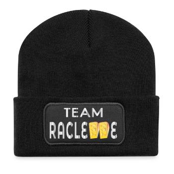 Team Raclette Käse - Recycelte Patch Beanie - Schwarz - Vorne