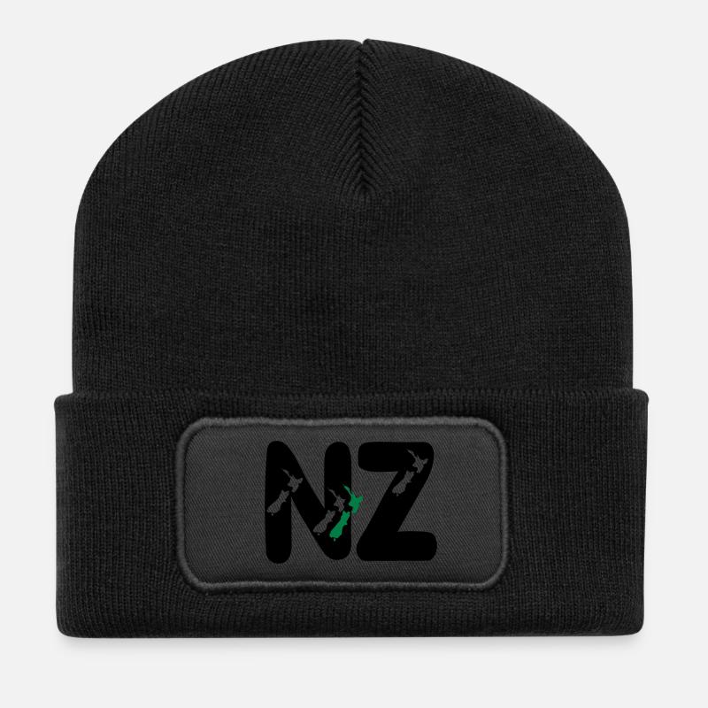 NZ - Beanie recyclé à patch - noir