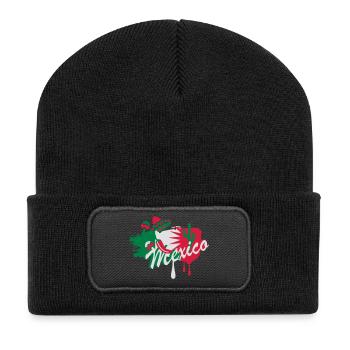 Un graffiti mexicain - Beanie recyclé à patch - noir - Devant