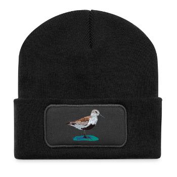 Alpenstrandläufer - Recycelte Patch Beanie - Schwarz - Vorne