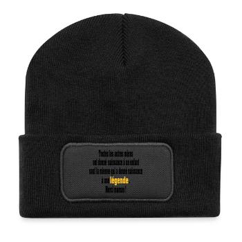 naissance d'une légende - Beanie recyclé à patch - noir - Devant