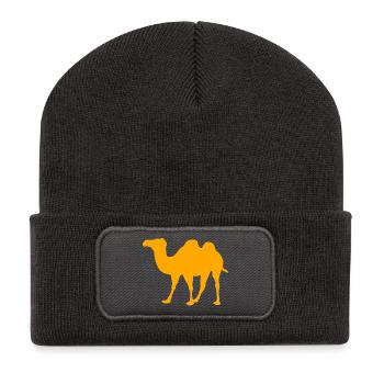 chameau - Recycelte Patch Beanie - Dunkelgrau - Vorne