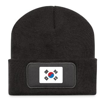 DRAPEAU DE LA CORÉE DU SUD - Beanie recyclé à patch - charbon - Devant