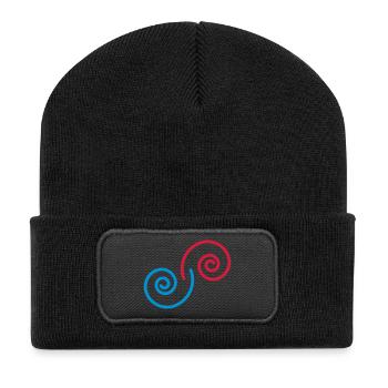 spiralen_2c - Recycled Patch Beanie - black - Front