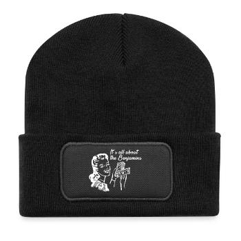 All about the Benjamins - Recycled Patch Beanie - black - Front