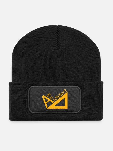 Architecte / Architecture: suis architecte - Beanie recyclé à patch - noir