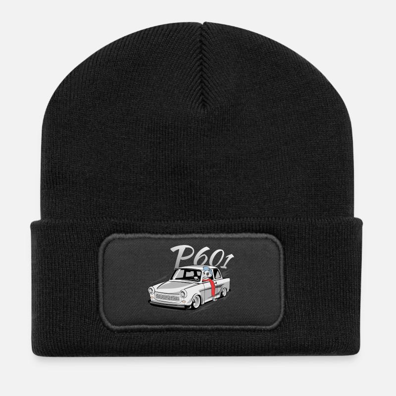 601- Zweitaktfahrer - Recycelte Patch Beanie - Schwarz