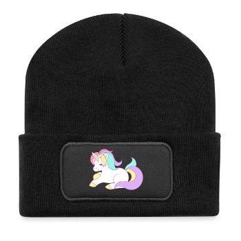 unicorn - Recycled Patch Beanie - black - Front