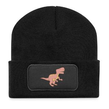 Dino #kidscontest - Recycled Patch Beanie - black - Front