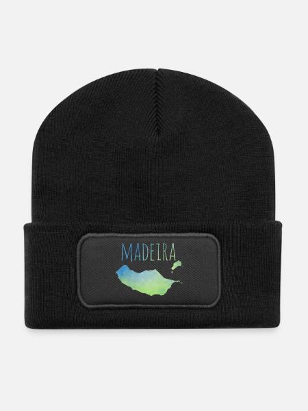 Madeira - Recycelte Patch Beanie - Schwarz