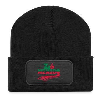 MEXICO - Recycled Patch Beanie - black - Front