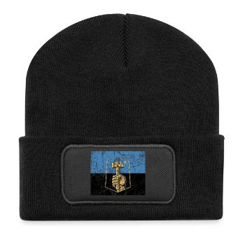 flag Donetsk Ukraine Ukraine Fahne Flagge flag - Recycled Patch Beanie - black - Front