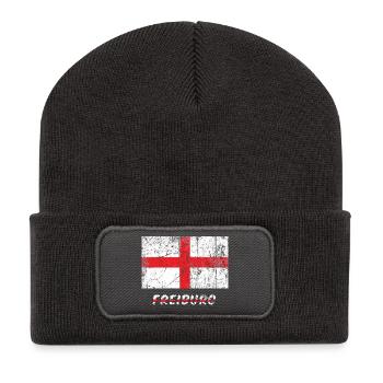 Fribourg Stadtfahne drapeau de la ville de Fribourg - Beanie recyclé à patch - charbon - Devant