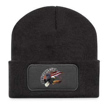 kl_linedance32 - Beanie recyclé à patch - charbon - Devant