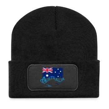 Australia - Recycled Patch Beanie - black - Front