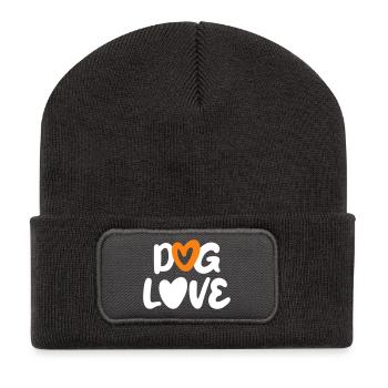 Chien Amour Chiens Cœur Animaux Animaux Maître Fan - Beanie recyclé à patch - charbon - Devant