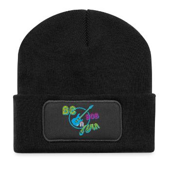 Sei Bob a lula - Recycelte Patch Beanie - Schwarz - Vorne