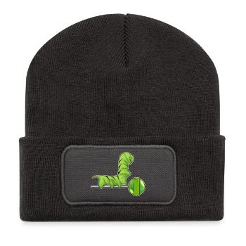 Caterpillar lollipop - Recycled Patch Beanie - dark grey - Front
