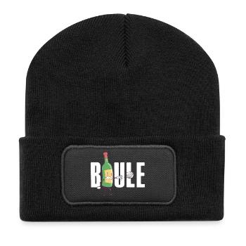 Boules de Boccia Boules de Boules de Boules de Boules de Boccia Tenue de pétanque - Beanie recyclé à patch - noir - Devant
