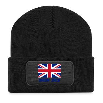 union jack, England, London - Recycled Patch Beanie - black - Front
