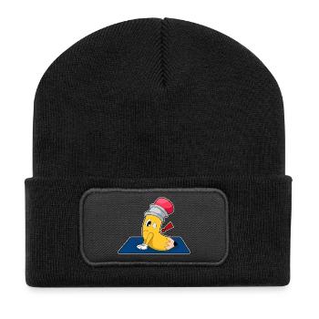 Gymnastique de fitness Pencil Yoga - Beanie recyclé à patch - noir - Devant