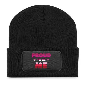 Lesbian Pride to Be Me - Pride Month - Recycled Patch Beanie - black - Front
