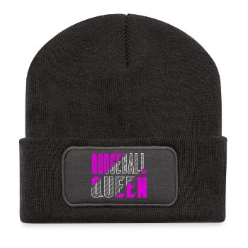 La reine du ballon chasseur - Beanie recyclé à patch - charbon - Devant