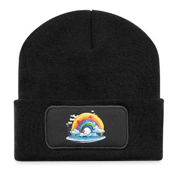 Rainbow Pride - Recycled Patch Beanie - black - Front