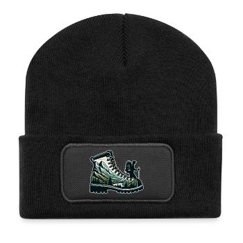 Hiking boots Mountain Trekkeur Randonneur - Recycled Patch Beanie - black - Front