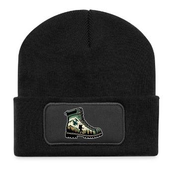 Hiking boots Mountain Trekkeur Randonneur - Recycled Patch Beanie - black - Front
