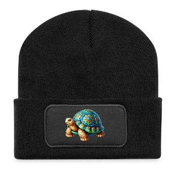 Turtle - Recycled Patch Beanie - black - Front