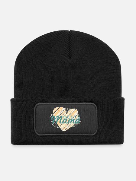BesteMama - Recycelte Patch Beanie - Schwarz