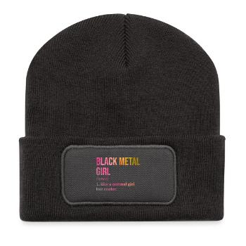 Black Metal - Recycled Patch Beanie - dark grey - Front