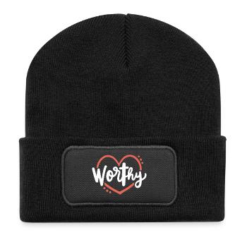Christlich Glaube Religiös - Recycelte Patch Beanie - Schwarz - Vorne