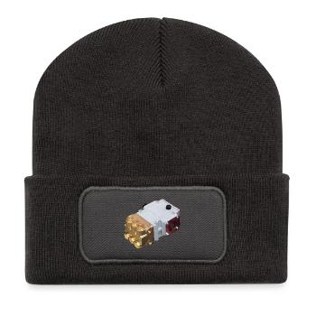 NP10 - Beanie recyclé à patch - charbon - Devant