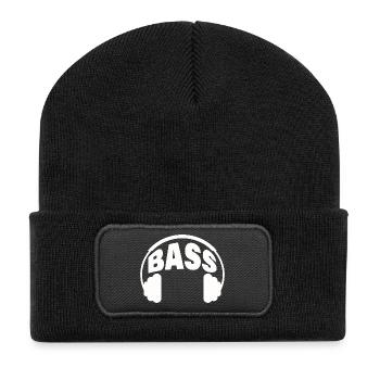 BASS - Recycelte Patch Beanie - Schwarz - Vorne