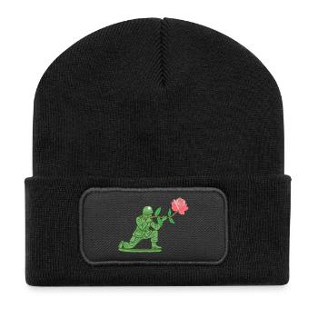 Soldat de la paix - Beanie recyclé à patch - noir - Devant