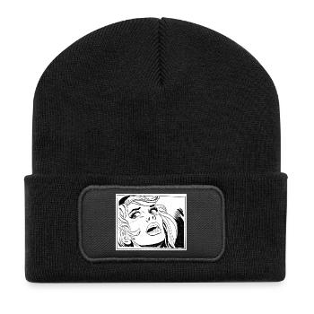 34 Girl - Recycled Patch Beanie - black - Front