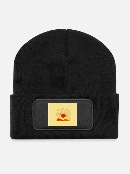 Rise und SGINE - Recycelte Patch Beanie - Schwarz